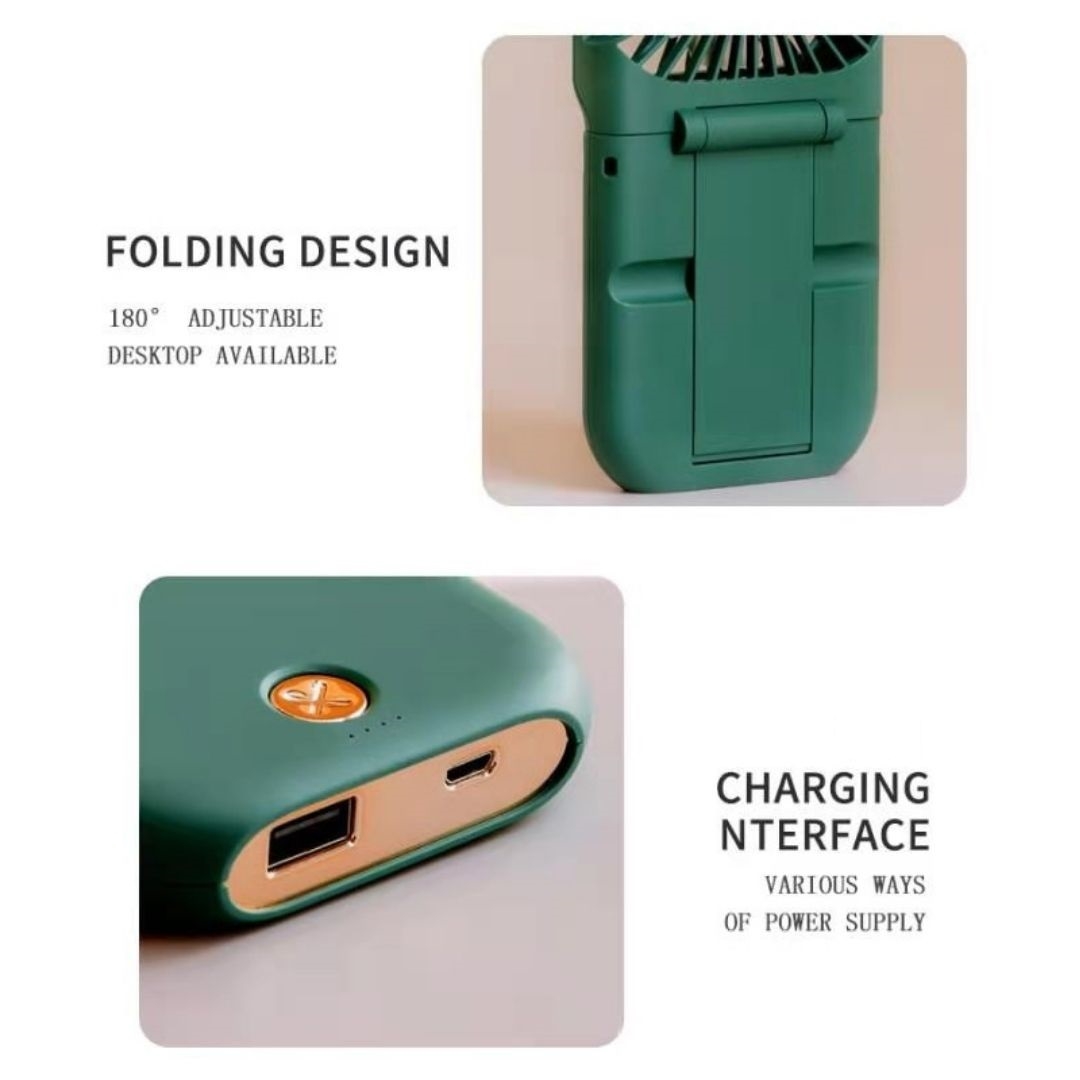 3in1 Handheld Fan(Power bank+Mobile phone stand+Fan)